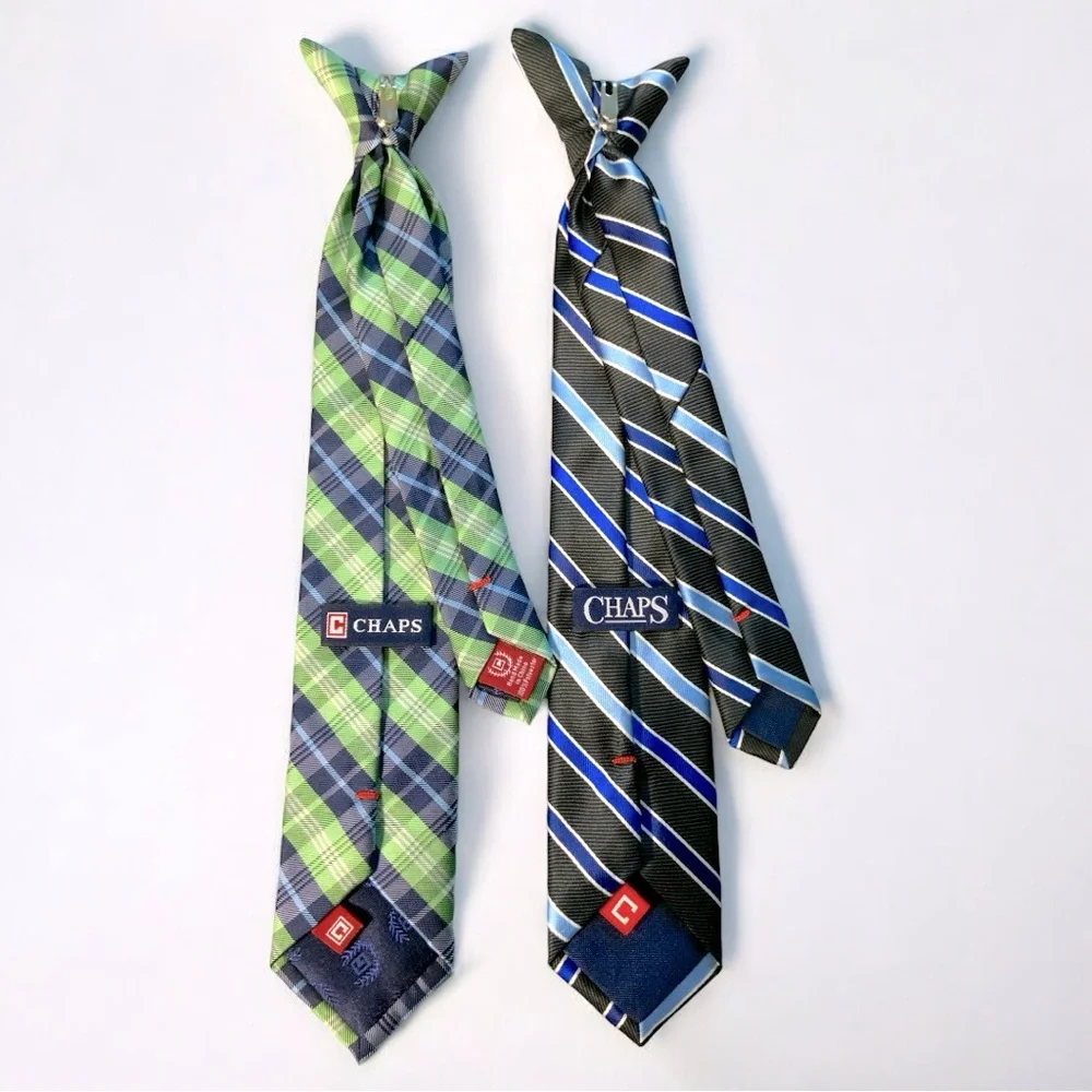 Set of Two Chaps Clip On Boy’s Ties in EUC
